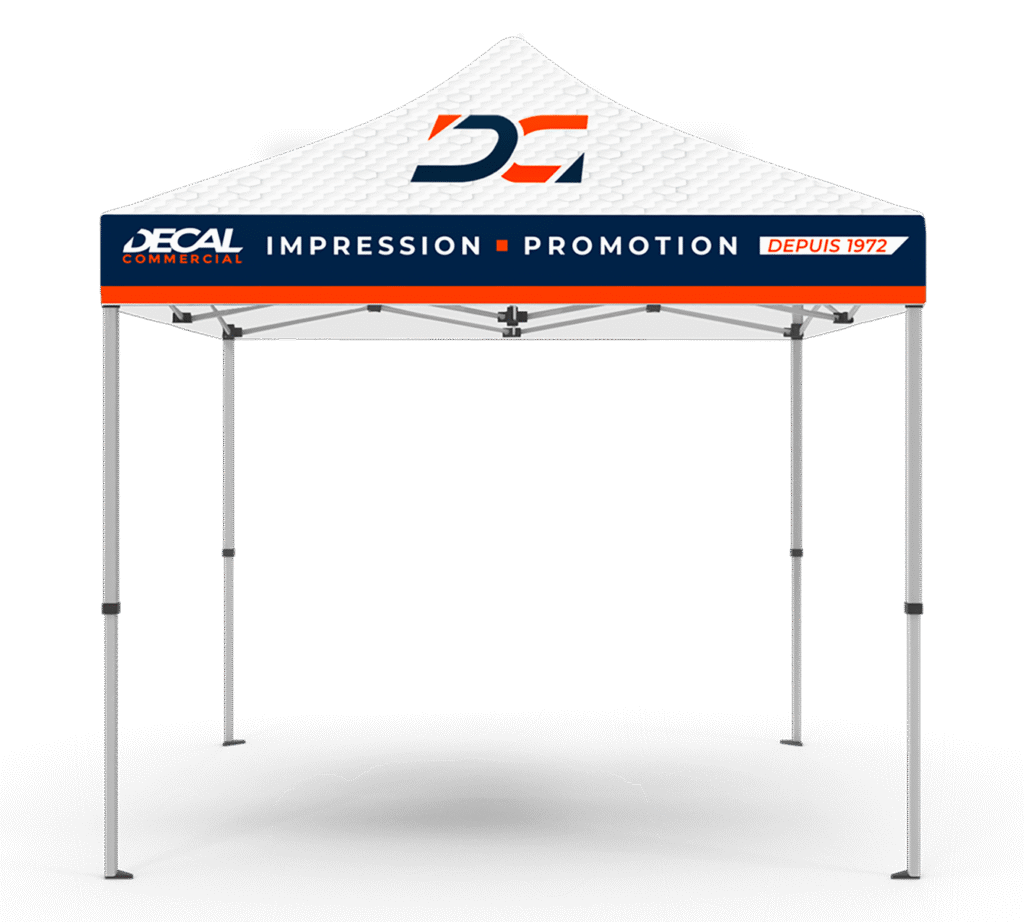 Tente promotionnelle, 10 x 10, tissus